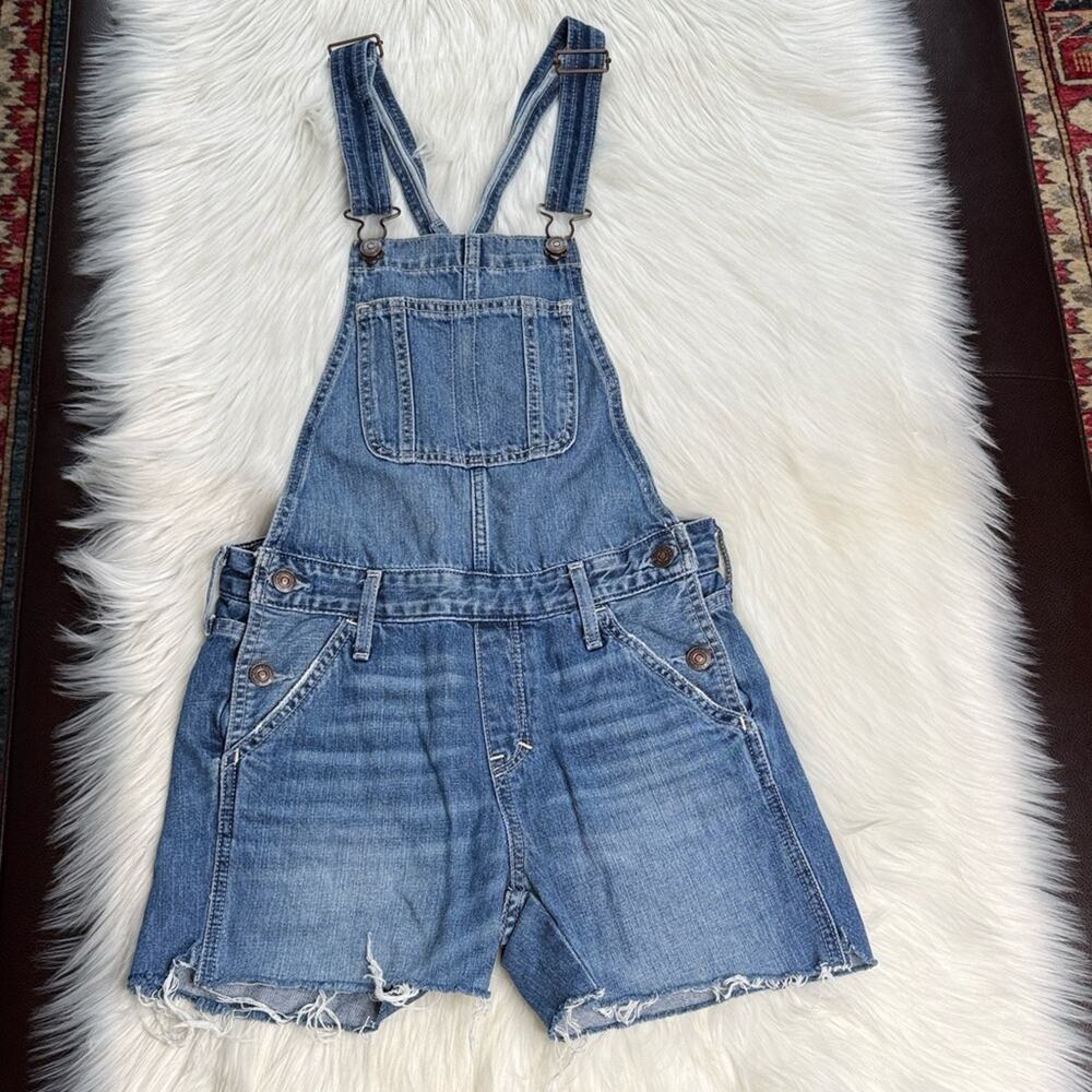 Abercrombie Blue Denim Short Overalls